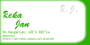 reka jan business card